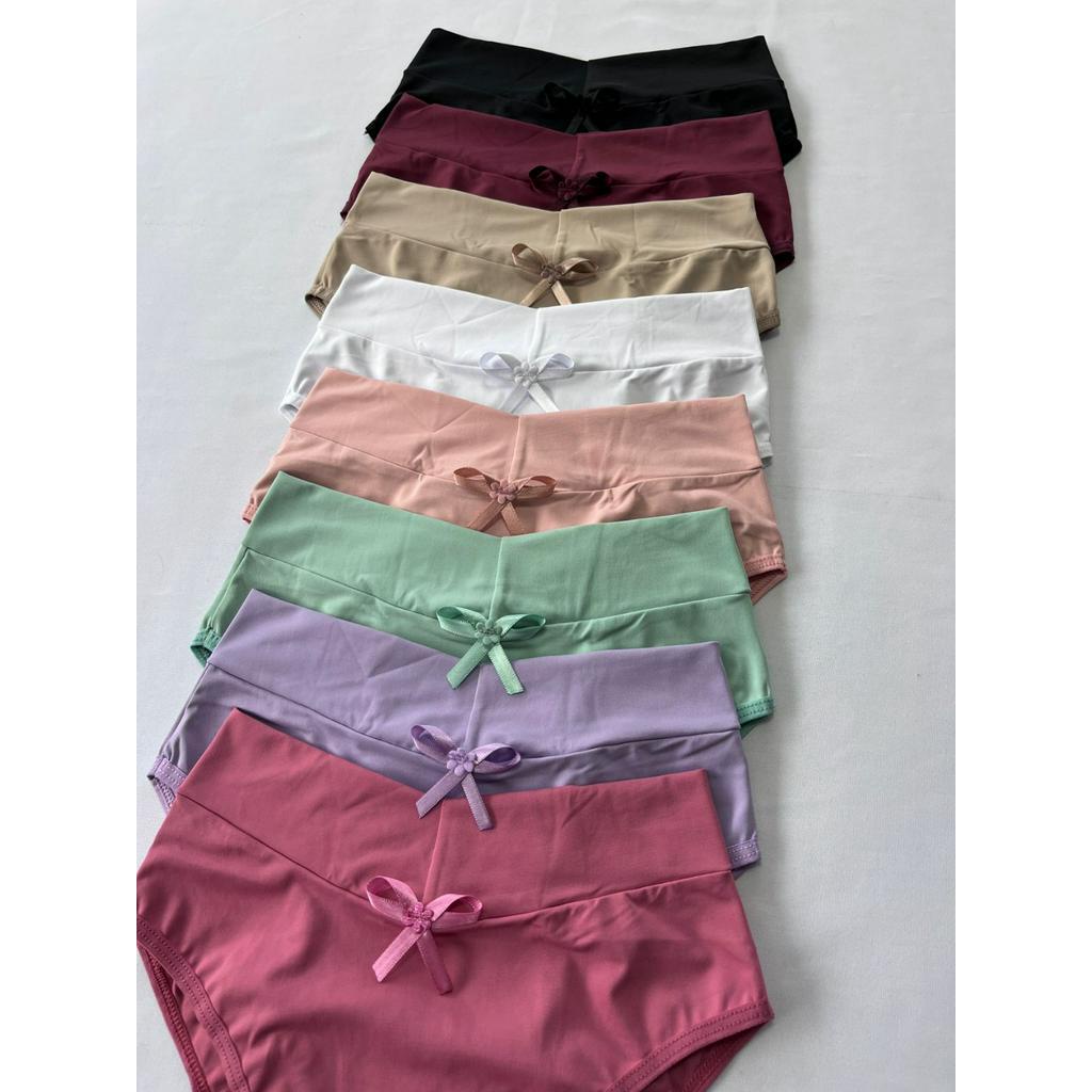 Kit Calcinhas Cinta Cintura Alta Aperta Culote Reduz Medidas Adulto Feminina Lingerie Forro Algodão