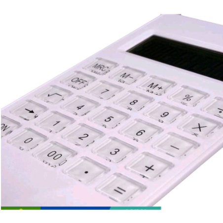 HYQ0198 Calculadora De Mesa Ultra Fino Com 12 Dígitos / Tela Grande / Botões De Cristal