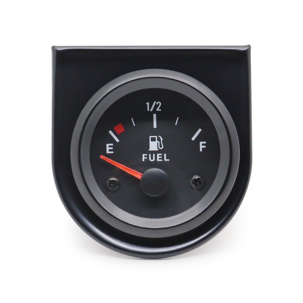 Medidor De Nível De Combustível De 2 " 52mm Branco Aro Preto Medidores Automotivos 12V 240-33ohms
