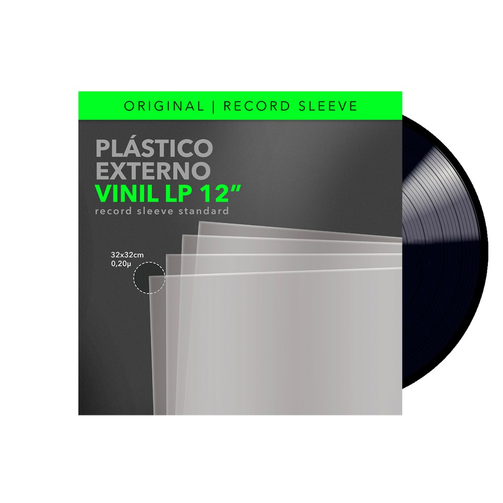 Plastico Vinil Lp Externo grosso 0,20 - 25 Unidades