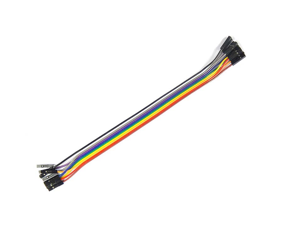 Cabo Jumper 20Cm Femea X Femea 10 Unidades Para Arduíno