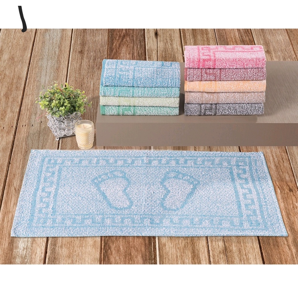 Kit Com 03 Toalhas de Piso Tapete Pezinho Para Banheiro  43cm x 65cm  100% Algodão Laune Haus  CONFORT