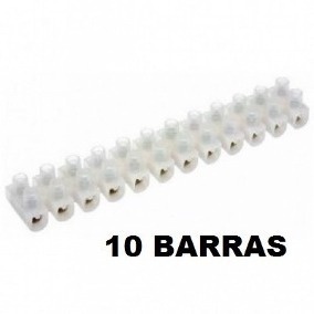 Kit 10 Peças - Conector Barra Sindal 12 Posições 4mm - 3a