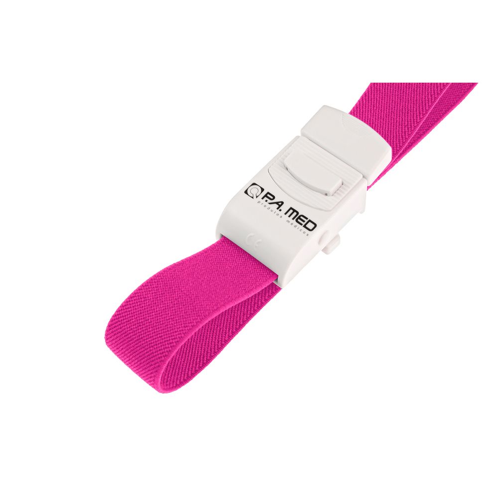 Garrote com Fecho em Nylon P.A. Med  Rosa