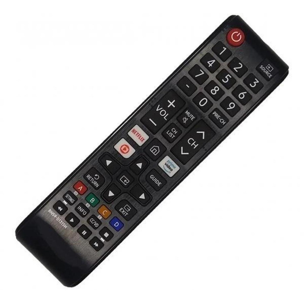 Controle Remoto compativel  tv Samsung led lcd 4k com teclas netflix globoplay e Primevideo Sky9110