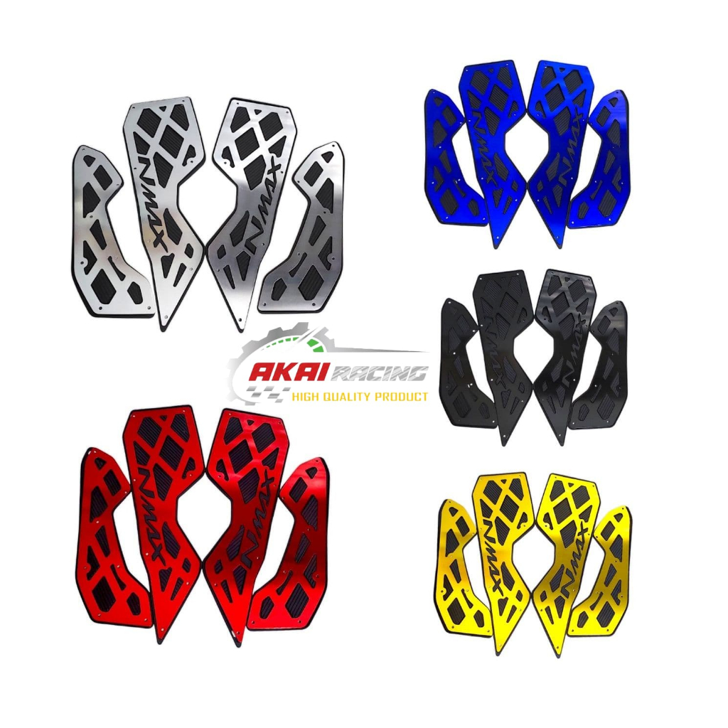 Nmax Neo-S/Turbo Tech Max Ultimate Full Cnc Akai Racing Apoio Para Os Pés Borda Do Tapete