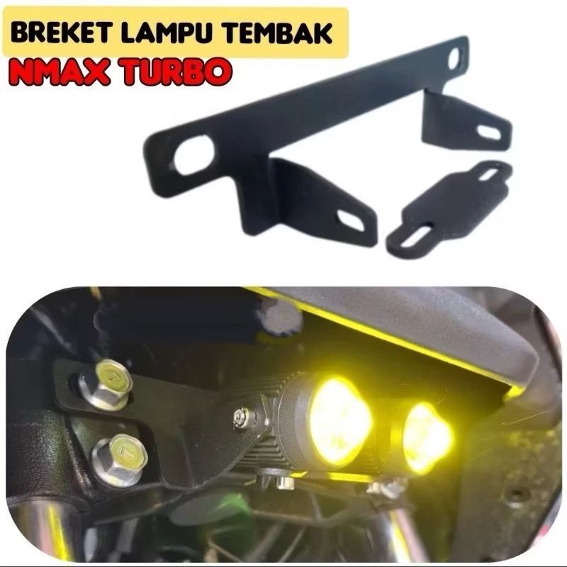 Suporte De Montagem De Holofote Laser D2 Para Nmax Turbo , Neo Techmax , Old Novo , Aerox E Material Cnc Completo
