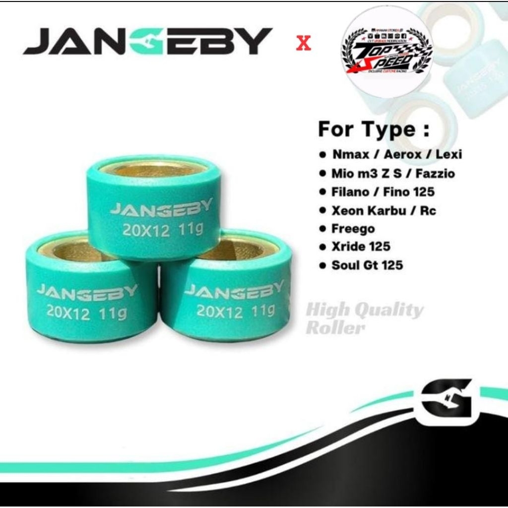 Rolo JANGEBY NMAX AEROX LEXI FAZIO MIO M3 Engrenagem XEON