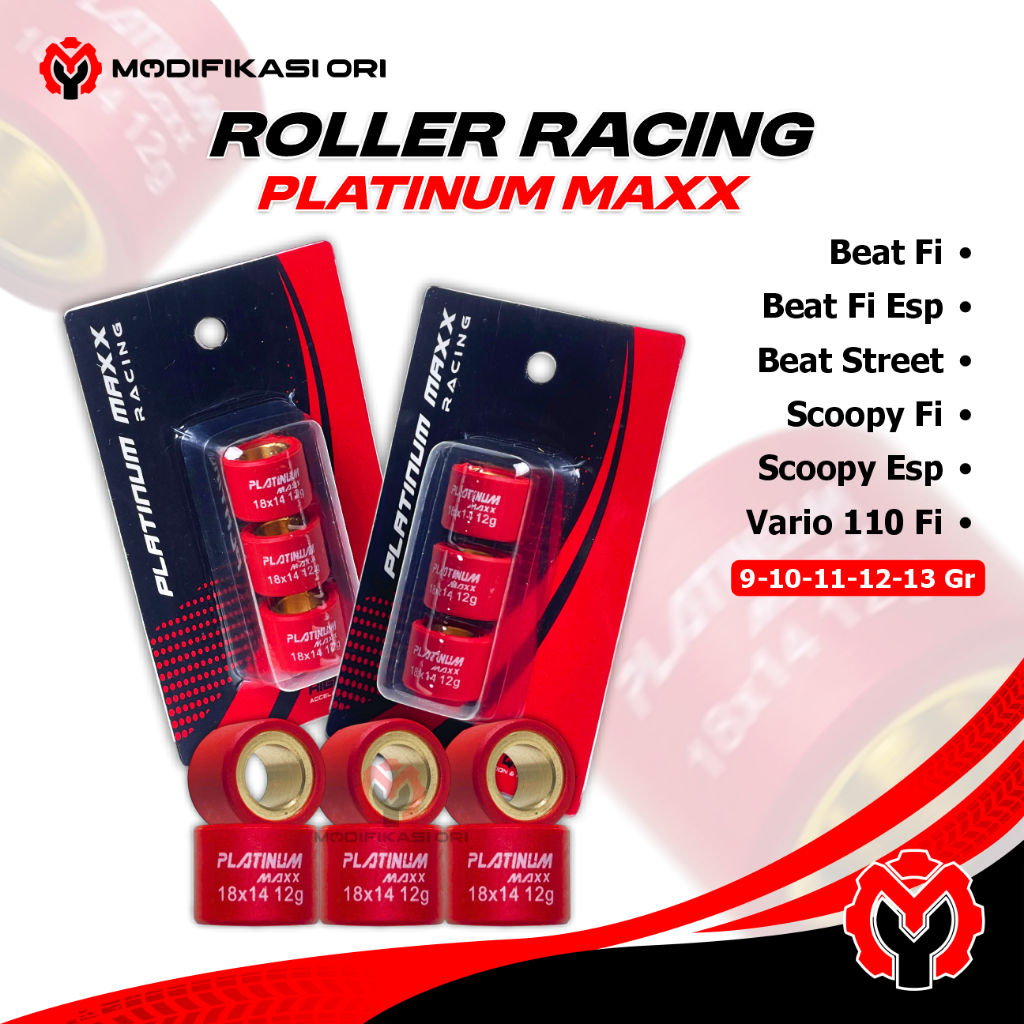 BEAT FI-Rolo Platina MAXX Scopy VARIO 9 10 11 12 13 Gramas CVT KIRIAN