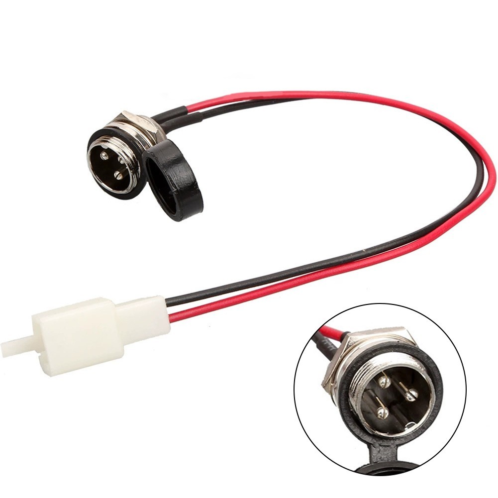 Porta Do Carregador De 3 Pinos Para Crianças Scooter Elétrico E-Bike