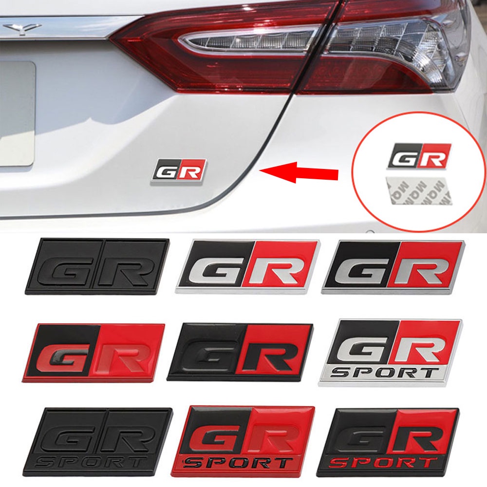 Car Sticker Metal Labeling Emblem Badge Decals for Toyota sport GR Sport C-HR RAV4 Avensis Prado Prius Auto Accessories