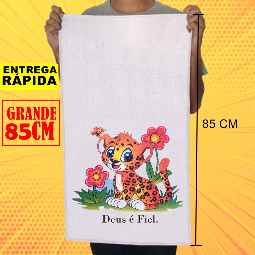 Kit 10 Pano De Prato Gigante 45x85 Cm Algodão Pano De Cozinha Estampado Seca Louças