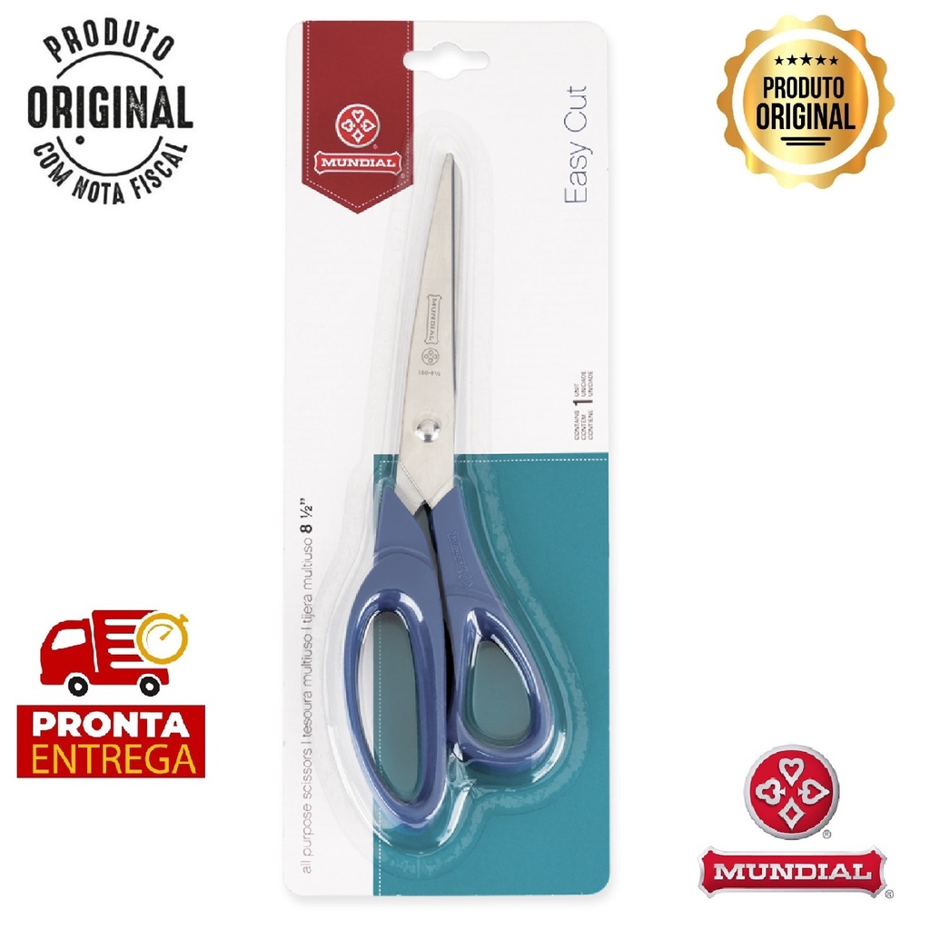 Tesoura Multiuso Cortfacil Mundial - 21,6cm 160N-8 1/2