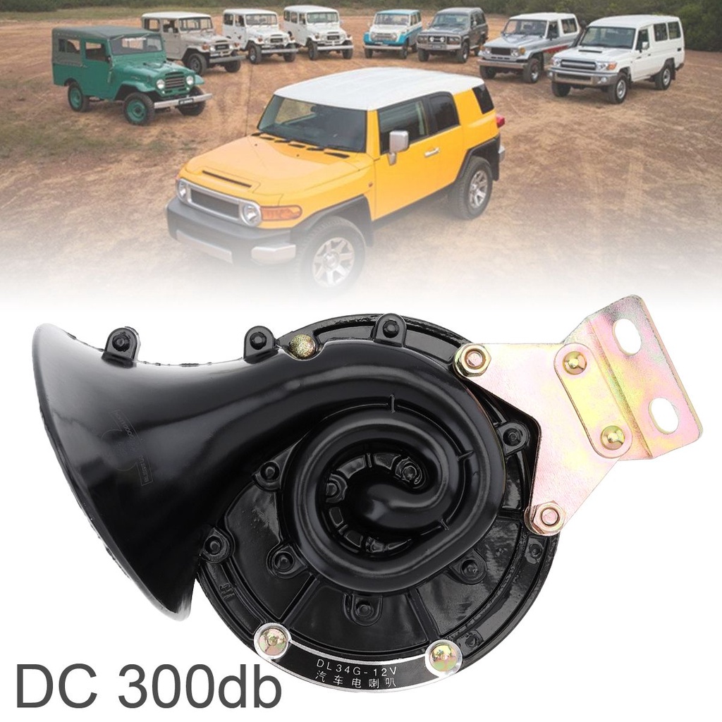 Buzina De Caracol Elétrica Super Alta 118dB À Prova D'água Universal 12V Alto-Falante De Tom Para Carro