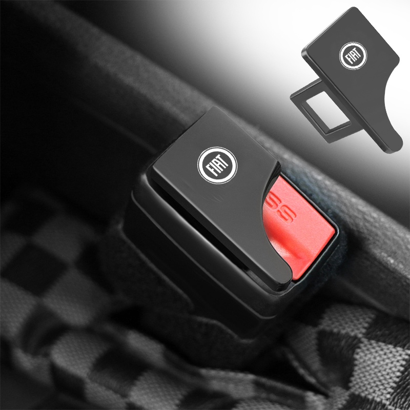 1pcs Carro Logo Cinto De Segurança Fivela Anti-Derrapante Assento Trava De Para Fiat 500 500x Ducato Tipo Panda Bravo Doblo Stilo