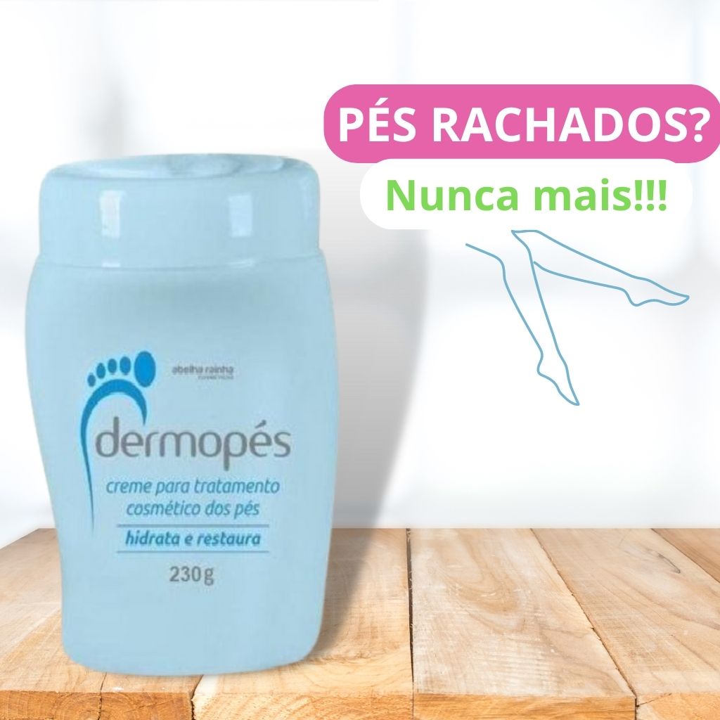 Creme Para Os Pés Hidrata E Restaura Dermopés 230g Abelha Rainha