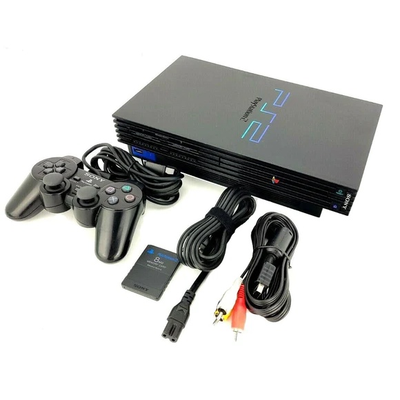 PLAYSTATION 2 FAT COM HD 500GB (200 JOGOS)