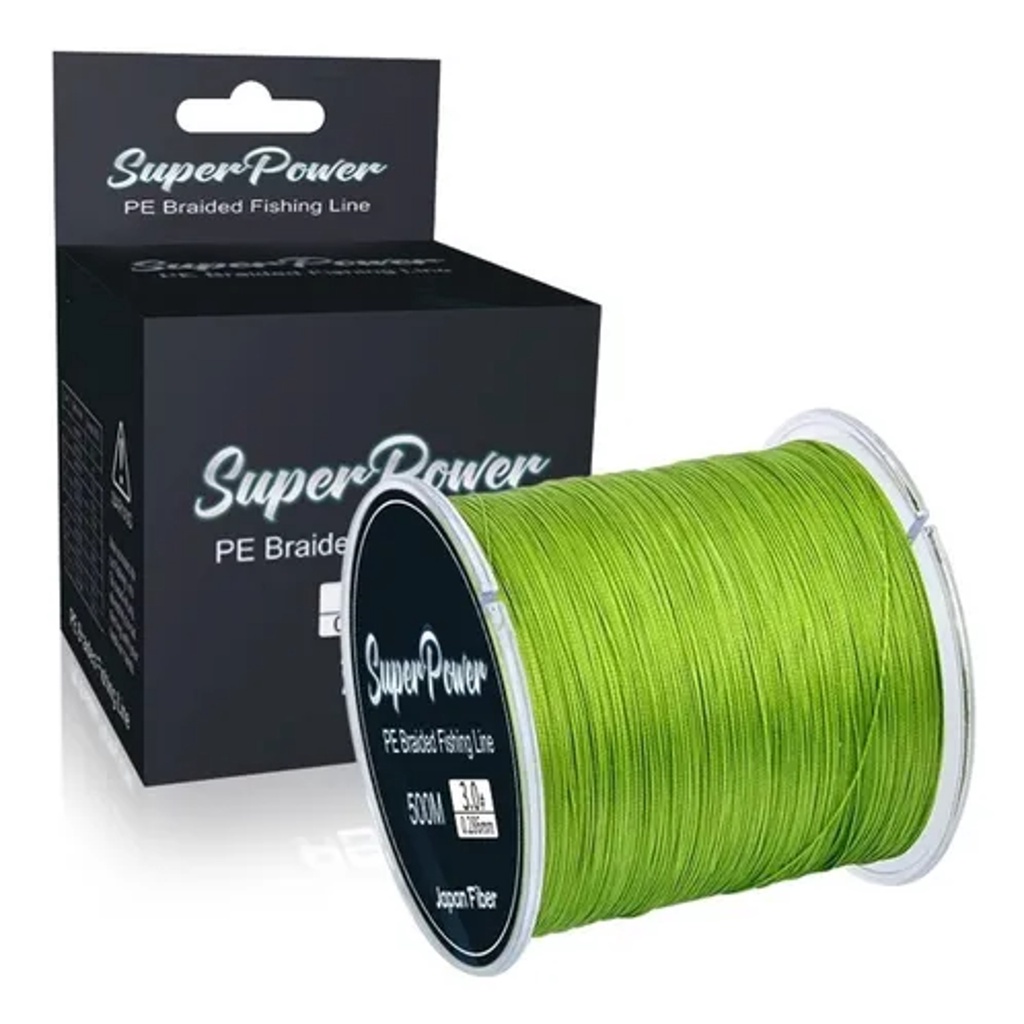 Linha De Pesca Multifilamento 500m Super Resistente Carretel Com 500 Metros 4 Fios