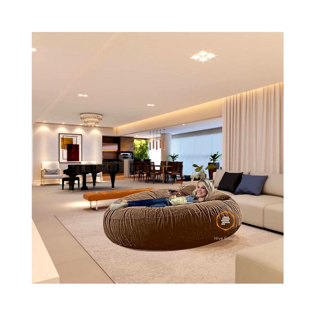 Puff Linha Premium Suede Varias Cores 1.20x20 Diâmetro Sem Enchimento.