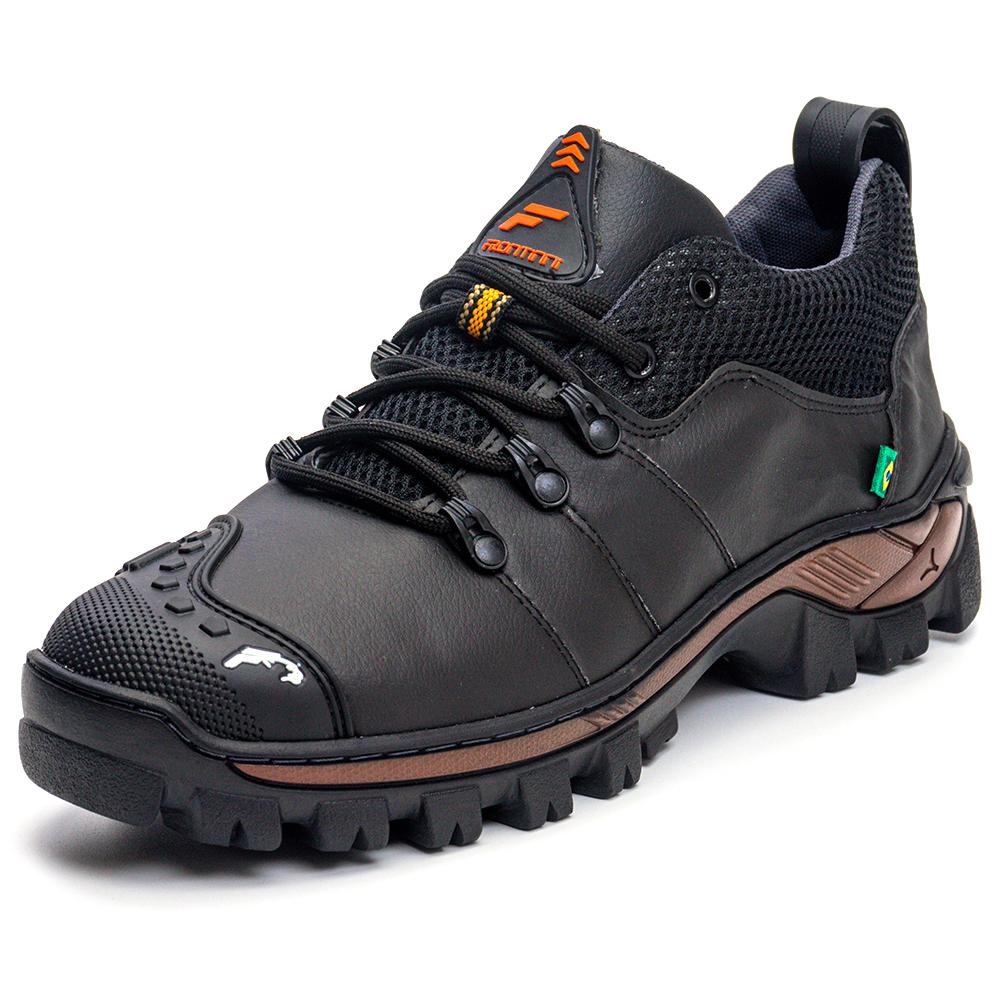 Coturno Masculino Trabalho Segurança Bico Emborrachado Bota Adventure