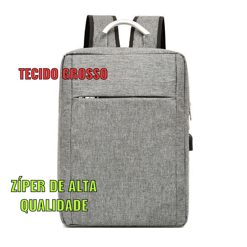 Mochila Executiva Usb Notebook 15.6 Reforçada Faculdade