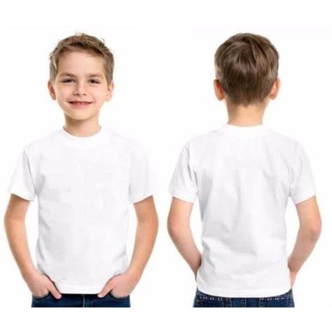 Camiseta Infantil 100% poliéster Sublimação Barato Casual Escola