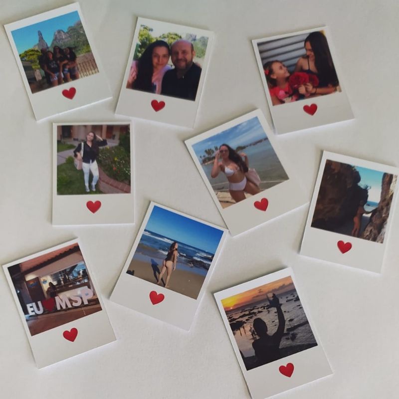 50 mini fotos talmente personalizada - alta resolução - fotos para vida toda cabe no celular