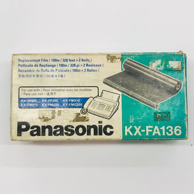 Bobina para fax DPCKX136 KX-FA136 Panasonic Kit de Recarga de Transferência Térmica - Pacote de 2