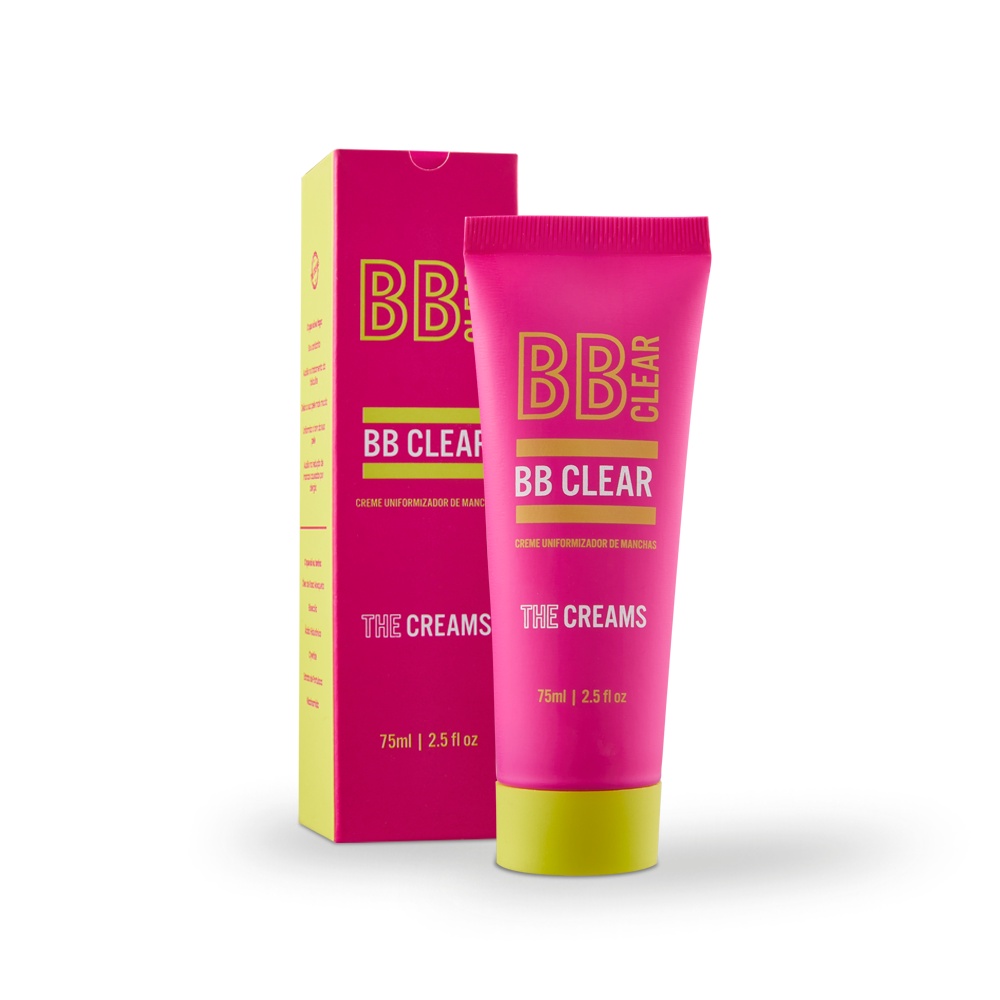 BB Clear Clareador Facial e Corporal Uniformiza Tom, Hidrata e Reduz Manchas Escuras Rápido