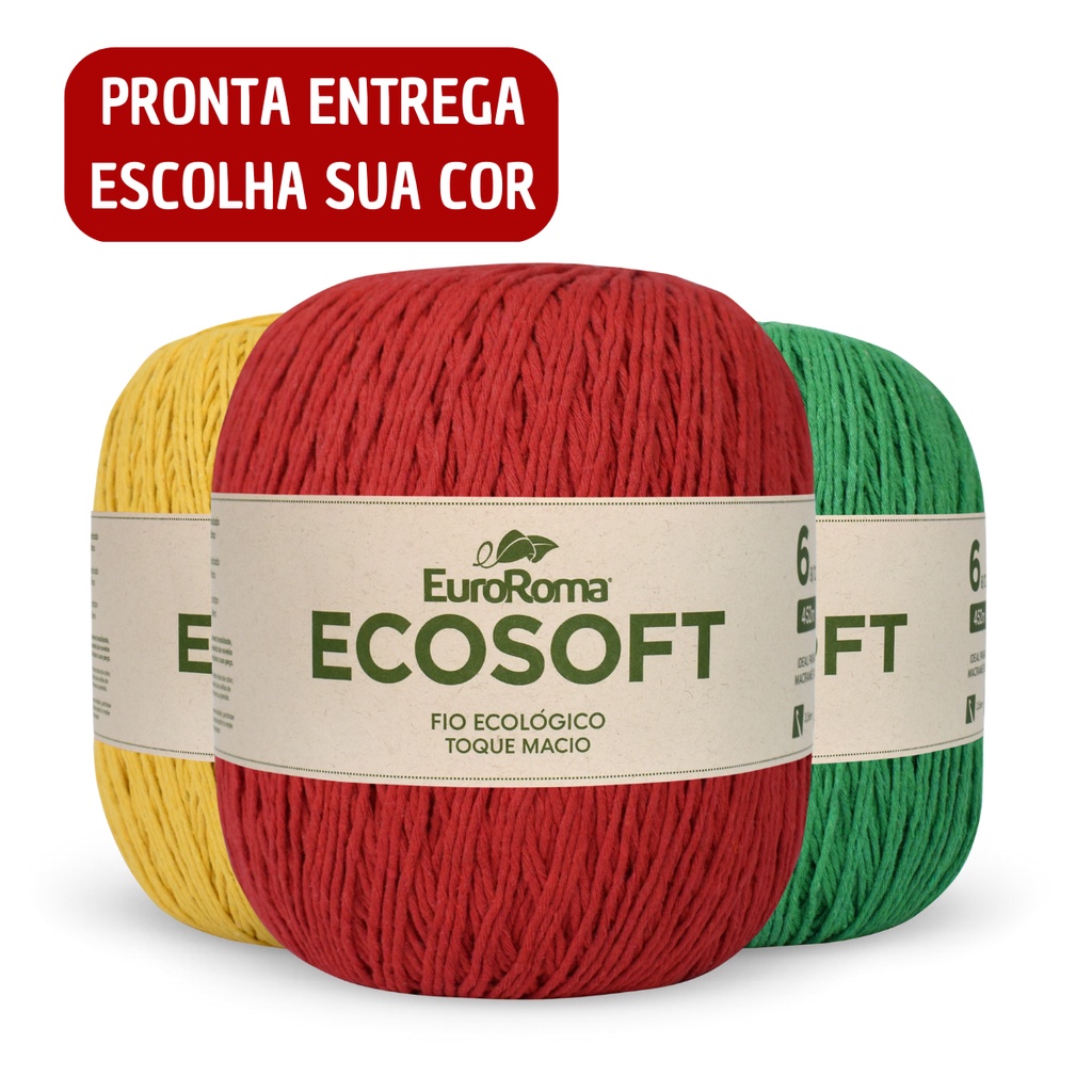 Barbante EuroRoma Ecosoft 422g Número 6 Fio Macio