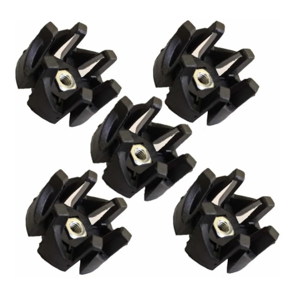 05 Pçs Arraste Copo Walita/Mallory/Black/Faet/Mondial