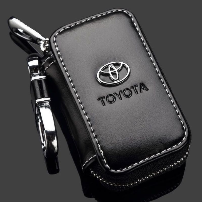Capa Para Chave De Carro Em Couro Remoto Sem/Porta-Chaves Genuíno