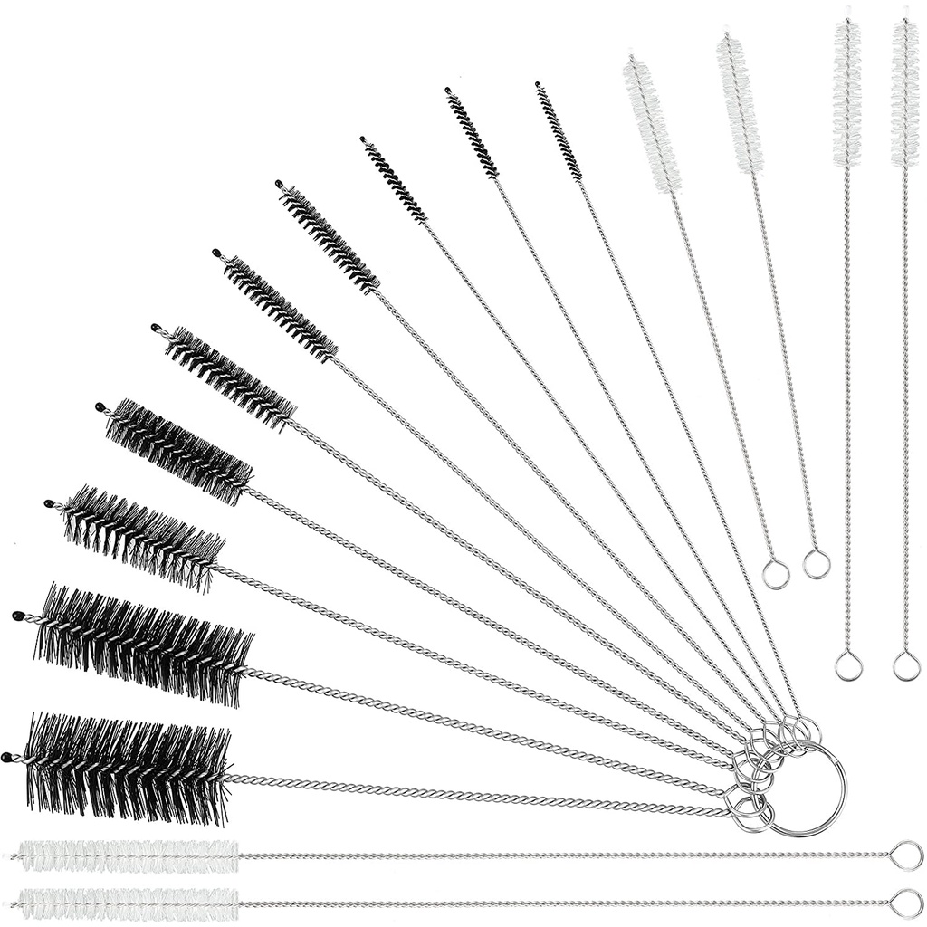 2/5/10Pcs Escova De Limpeza Multifuncional De Aço Inoxidável Escova Para Canudos De Garrafas