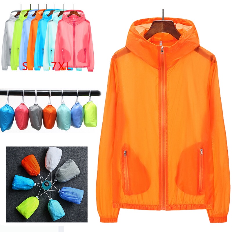 (S-7XL) Jaqueta de caminhada com proteção solar, masculina, feminina, ultraleve, corrida, pesca, ciclismo, corta-vento