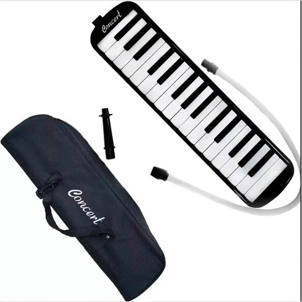 Escaleta 37 Teclas Concert M37 Cor Preta ROSA AZUL PROFISSIONAL