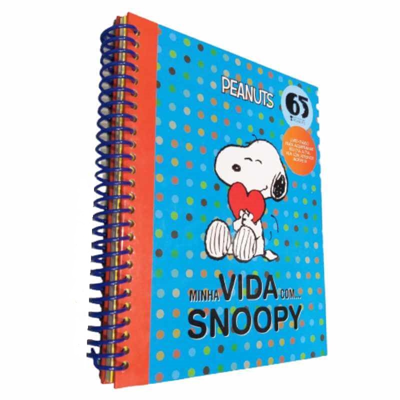 Livro Físico Diário Minha Vida Com... Snoopy Charles M. Schulz Capa Dura Livro-Diário Para Acompanhar seu Dia A Dia