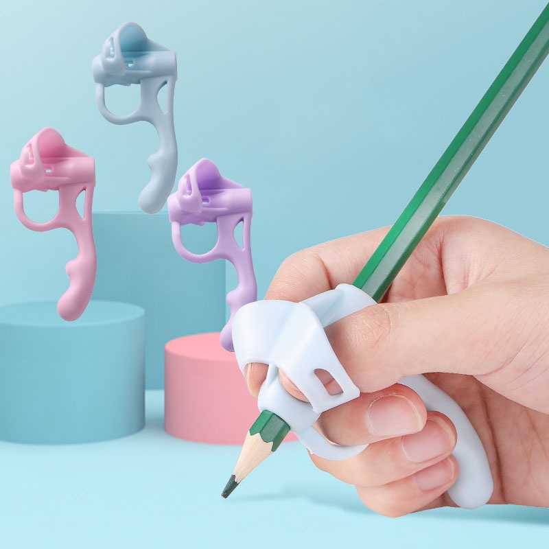 3PCS Porta-Lápis Infantil Correção De Escrita Ferramenta De Postura De Silicone Corretor De