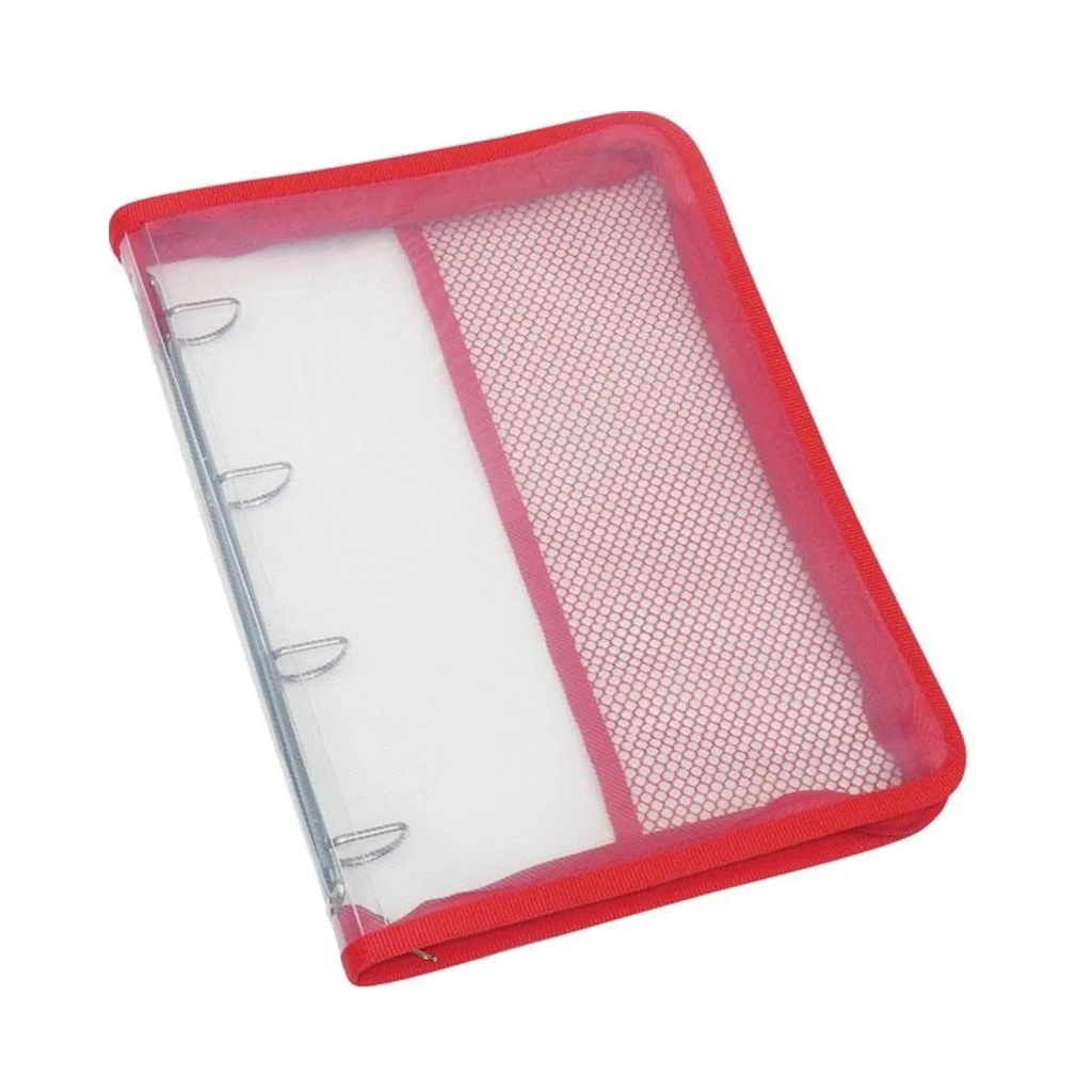 Fichário Universitário Pvc 4 Argolas 250x340x35 Vermelha - Acp