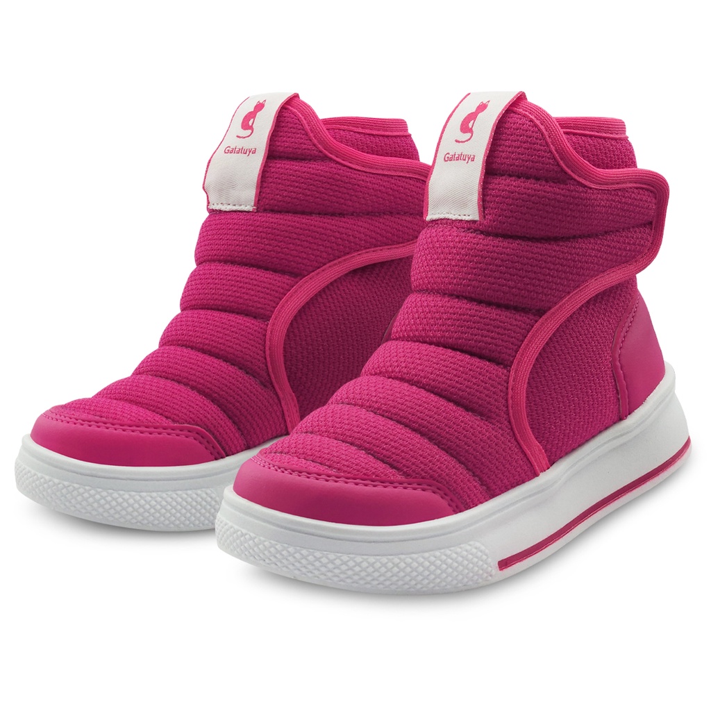 Bota infantil Lolikids Menina Poliéster Pink