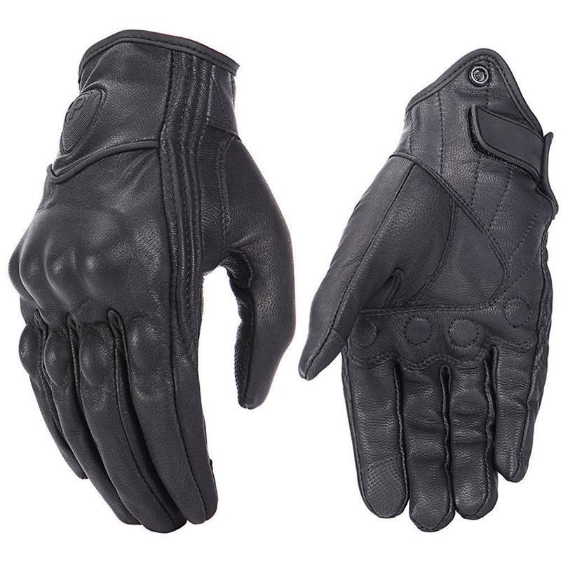 ICON Retro Luvas De Motocicleta De Couro Real Motocross Unisex Motociclismo Quentes Alpinestars