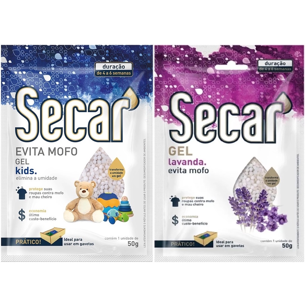 Desumificador Evita Mofo Secar Gel 50g Closet Armario Gaveta