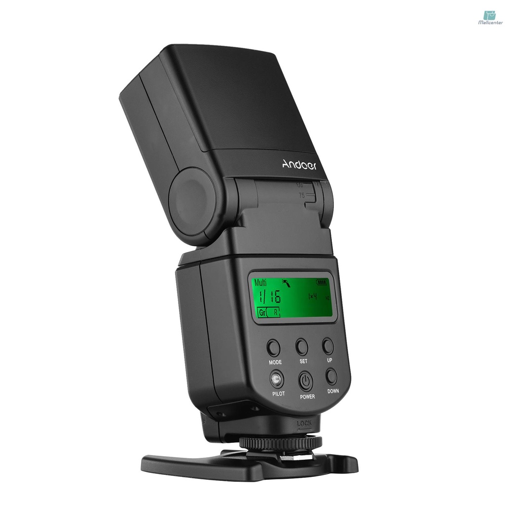 Andoer Universal Flash Speedlite GN40 Luz De Preenchimento LED Ajustável Na Câmera Com Substituição De Suportes Para Olympus P A3.20