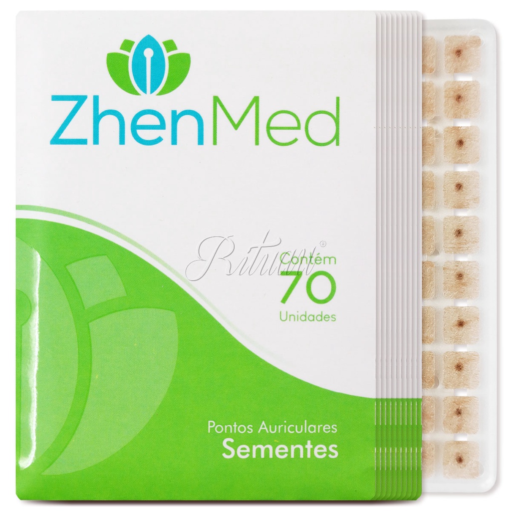 Ponto Auricular Semente Mostarda 700 Pontos Acupuntura Auriculoterapia ZhenMed