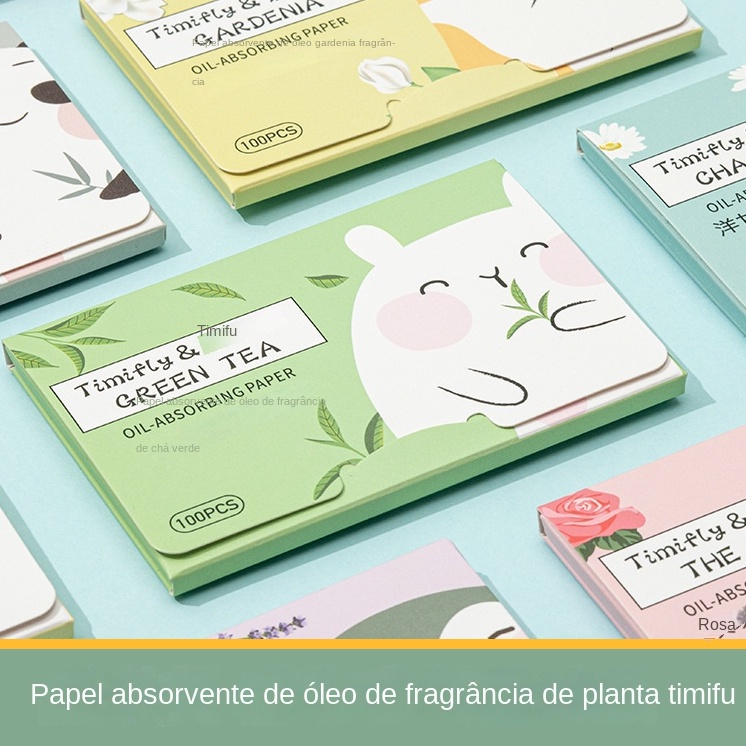 Papel Absorvente De óLeo Facial Absorvente De óLeo Facial Caixa De FragrâNcia papel beleza Controle Cuidados