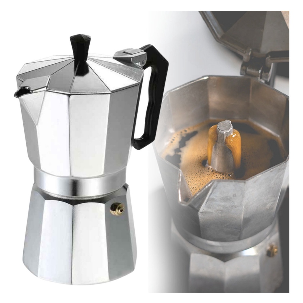 Cafeteira Italiana Moka Premium 6 Xícaras De  Alumínio