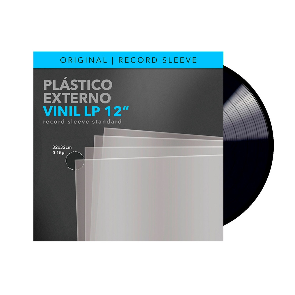 Plastico Vinil Lp Externo Semi Grosso 0.15 - 15 Unidades