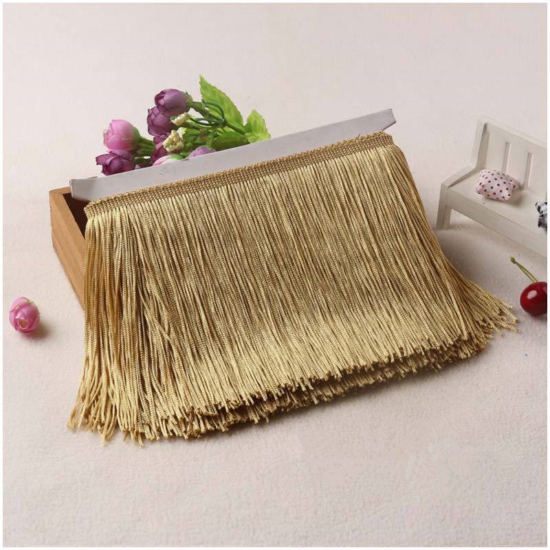 【 1 Yard 】 Tassel Recortes De Franja Larga Renda Clássico Brilhante Cor Clássica Cortina De Saia Costura Acessórios De Vestuário Decoração De Bricolagem Envio Rápido YM