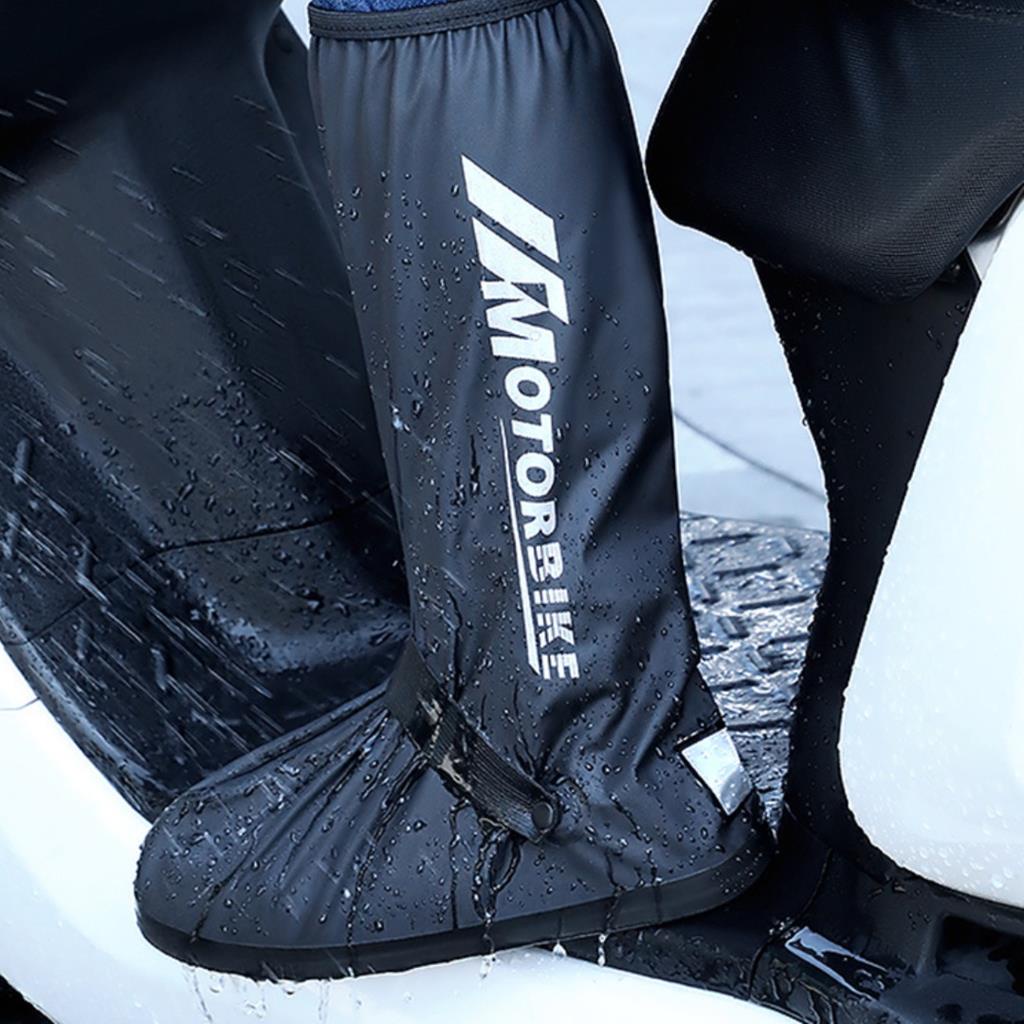 Galocha Capa De Chuva Botas Impermeável De Borracha Prova D'água Para Motoqueiro Moto Unissex