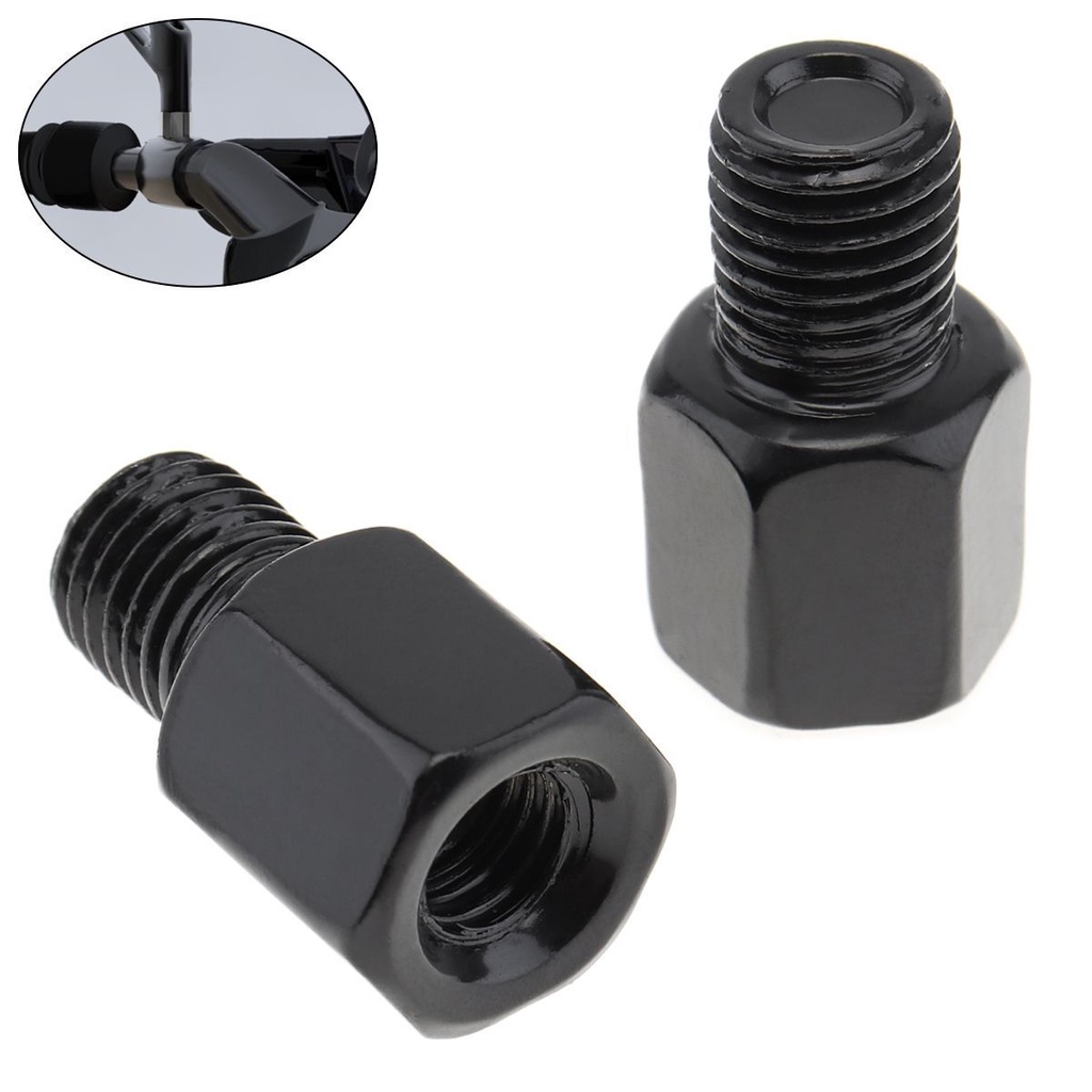 1 Peça 8mm A 10mm No Sentido Horário E Motocicleta Espelho Retrovisor Parafuso Adaptador De Rosca De Conversão De Moto