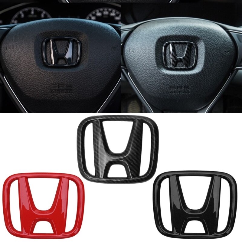 50 * 40mm Logotipo Do Volante Autocolante Personalizado Controle Central Modificação De Cor Interior Carro Para Honda